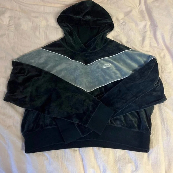 Velvet Nike Hoodie Womens Large - Picture 1 of 6